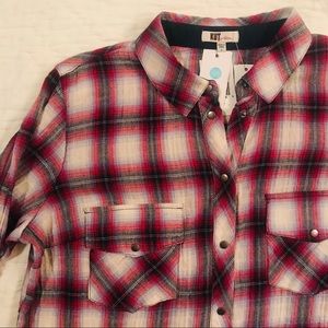 Kut - Casual Red Check Shirt - Large